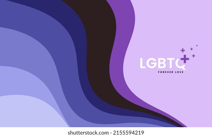 THE LGBTQ rainbow abstract background in vector, Lesbians and gays for LGBTQ concept illustration.