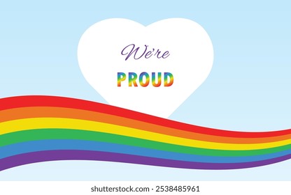 Ilustração do vetor do modelo de fundo do arco-íris Lgbtq+.