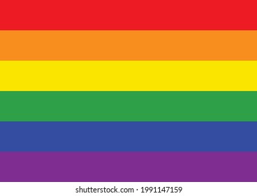 LGBTQ rainbow flag. vector illustration