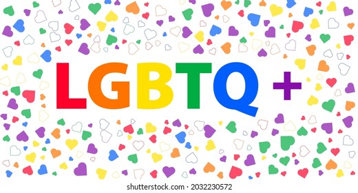 Fondo del vector del orgullo arcoíris lgbtq. Plantilla del corazón arcoiris mes del orgullo lgbtq.