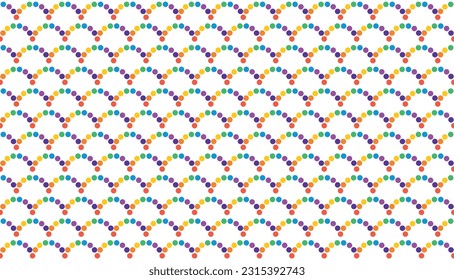 LGBTQ rainbow pride vector background, on White Color, Dot Wave Vector illustration.