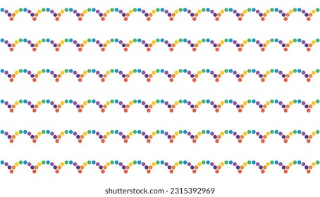 Fondo del vector del orgullo del arcoíris LGBTQ, sobre el color blanco, vector de onda de puntos.