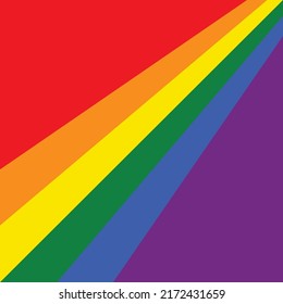LGBTQ rainbow template. vector illustration