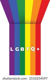 LGBTQ+ Rainbow wallpaper background design illustration eps 10