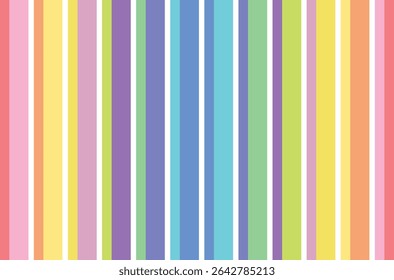 LGBTQ style vertical colorful stripes background.