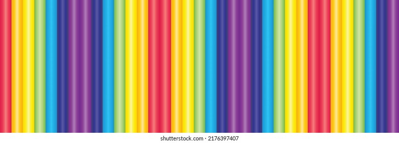 LGBTQ symbol background. Colorful rainbow wallpaper. Pride LGBTQ+ flag. Rainbow striped background.