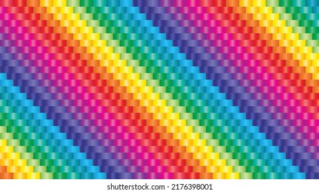 LGBTQ symbol background. Colorful rainbow wallpaper. Pride LGBTQ+ flag.