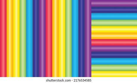 LGBTQ symbol background. Colorful rainbow wallpaper. Pride LGBTQ+ flag. Rainbow striped background.