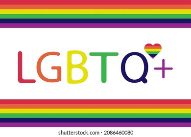 LGBTQ-Symbol. Pride Fahne Hintergrund. Vektorgrafik