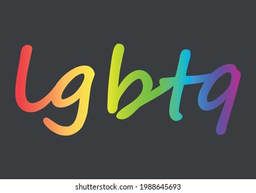 LGBTQ title on dark gray background.