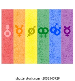 LGBTQ VECTOR LINE ART SYMBOL