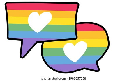 Lgbtqi quotation template in frame quotes vector