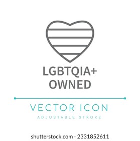 LGBTQIA-eigenes Vektorgrafik-Symbol