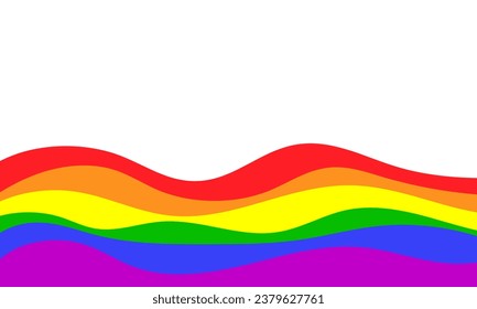 LGBTQIA+ Pride Month Banner. Copy space for LGBTQIA+, Design for LGBTQIA+ Pride Month Poster,Web and Social Media Post