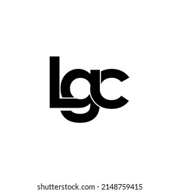 lgc initial letter monogram logo design