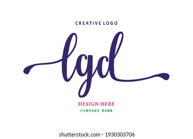 El logotipo de la inscripción LGD es sencillo, fácil de entender y autoritario