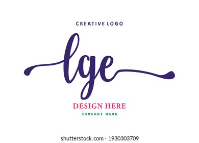 LGE lettering logo is simple, easy to understand and authoritative