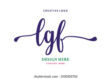 LGF lettering logo is simple, easy to understand and authoritative