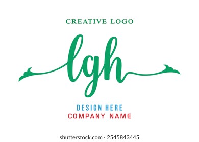 Logotipo de letras LGH es simple, fácil de entender y autorizado