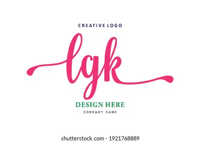 LGK lettering logo is simple, easy to understand and authoritative