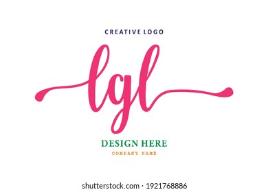 LGL lettering logo is simple, easy to understand and authoritative
