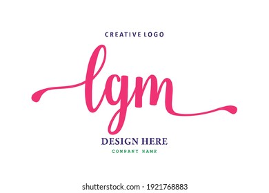 LGM lettering logo is simple, easy to understand and authoritative