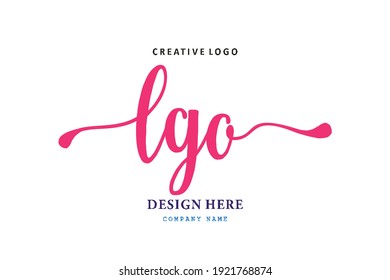 LGO lettering logo is simple, easy to understand and authoritative