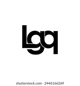 lgq initial letter monogram logo design