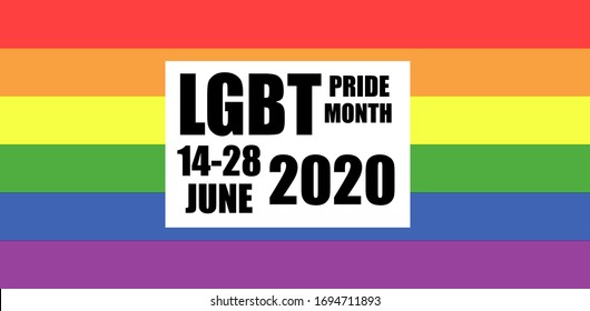 lgtb pride month 2020 invitation poster, lgtb is a community of lesbian, gay, bisexuals and transgender