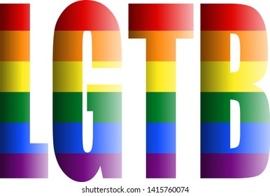 LGTB title of the color of the rainbow.