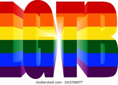 LGTB title of the color of the rainbow.
