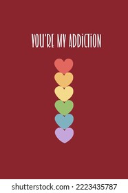 LGTB Valentine's day Cards in Minimalism