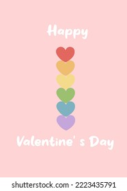LGTB Valentine's day Cards in Minimalism