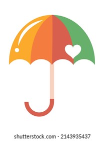 lgtbi flag in umbrella icon