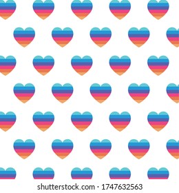 lgtbi hearts background design, Pride day love sexual orientation and identity theme Vector illustration
