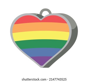 lgtbiq flag in heart icon