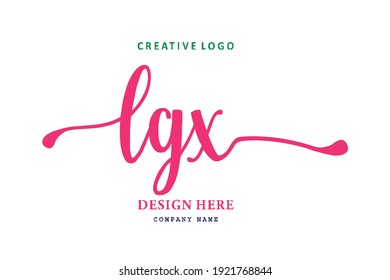 El logotipo de la inscripción LGX es sencillo, fácil de entender y con autoridad