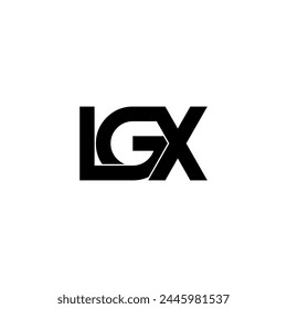 lgx tipografía letra monograma logo diseño