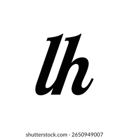 Diseño de logo de LH Creative Negative Space que combina minimalismo y significado oculto para una identidad de marca única.
