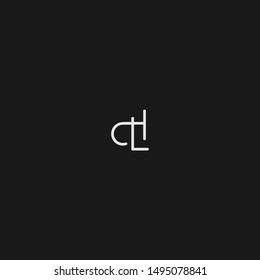 LH DL monogram in black and white with unique features