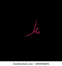 Lh handwritten logo for identity