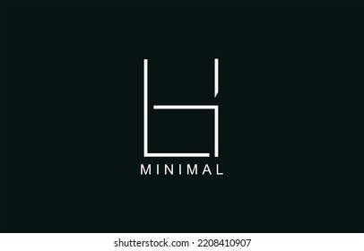 LH or HL Abstract initial monogram letter alphabet logo