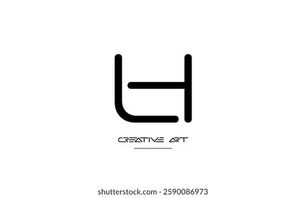 LH, HL, L, H abstract letters logo monogram
