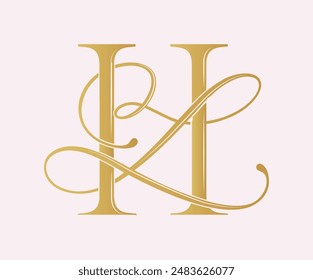 LH, HL , logo LH , Letra LH, monograma LH, Vector, logotipo, Boda Monograma Iniciales, Boda Logo, Boda Monograma, Logo Diseño, caligrafía, letras, alfabeto