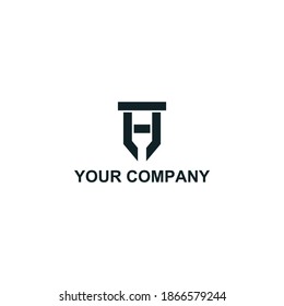lh Symbol, Vektorlogo-Design. Inspiration für das Logo der Vorlage