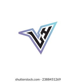 LH letter combination cool logo esport or gaming initial logo as a inspirational concept design