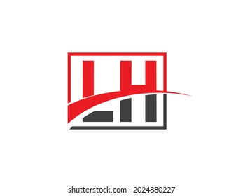 LH Letter Logo Design template