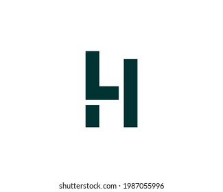 LH letter logo design vector template