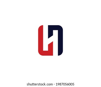 LH letter logo design vector template