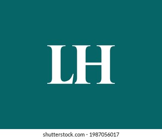 LH letter logo design vector template